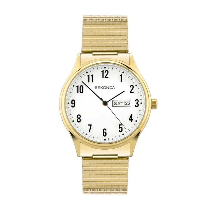 Sekonda YG Plate Unisex Watch White Dial