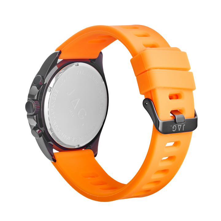 JAG Gents "Beachport" Black & Orange Watch