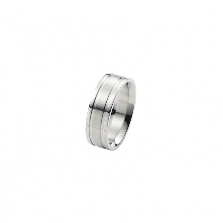 Stainless Steel Brushed & Polished Ring