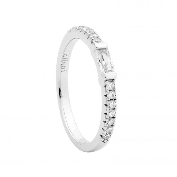 Ellani Silver CZ Ring