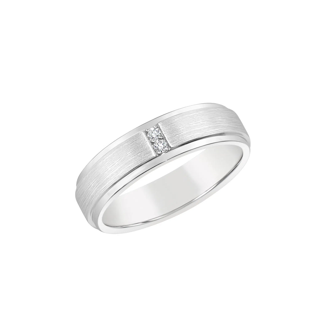 S/Silver Lab Grown Diamond Tdw 0.04Ct Ring Gents Ring