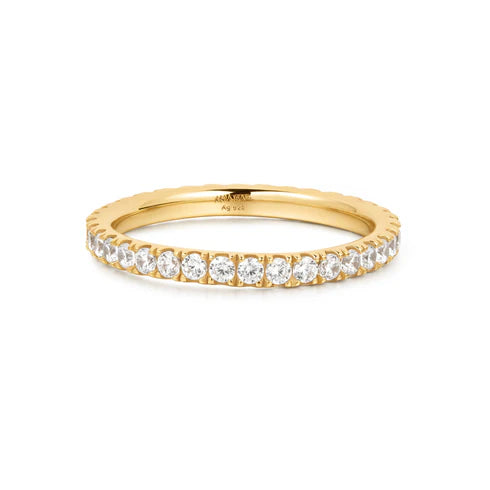 Ania Haie Gold Pave Ring Size 52