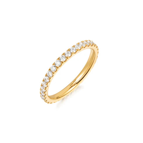 Ania Haie Gold Pave Ring Size 52