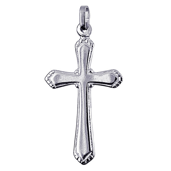 S/Silver Large Cross Pendant, With Display Chain