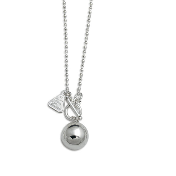 SilverHarmonyBallNecklace80CM