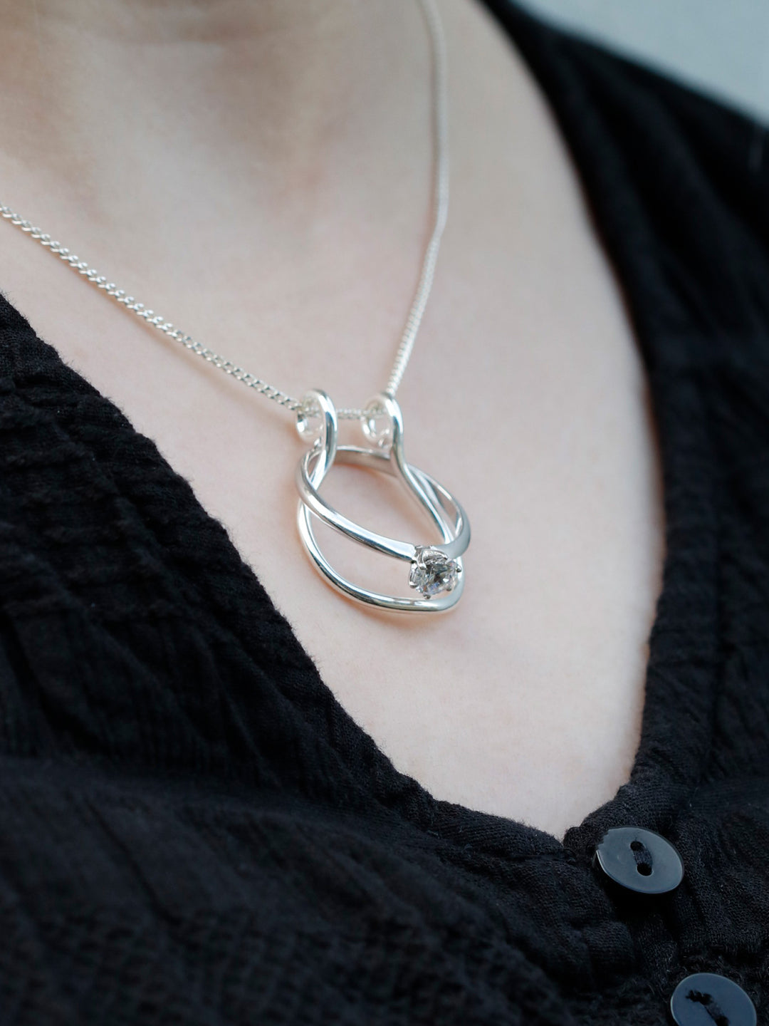 Silver Ring Holder Pendant