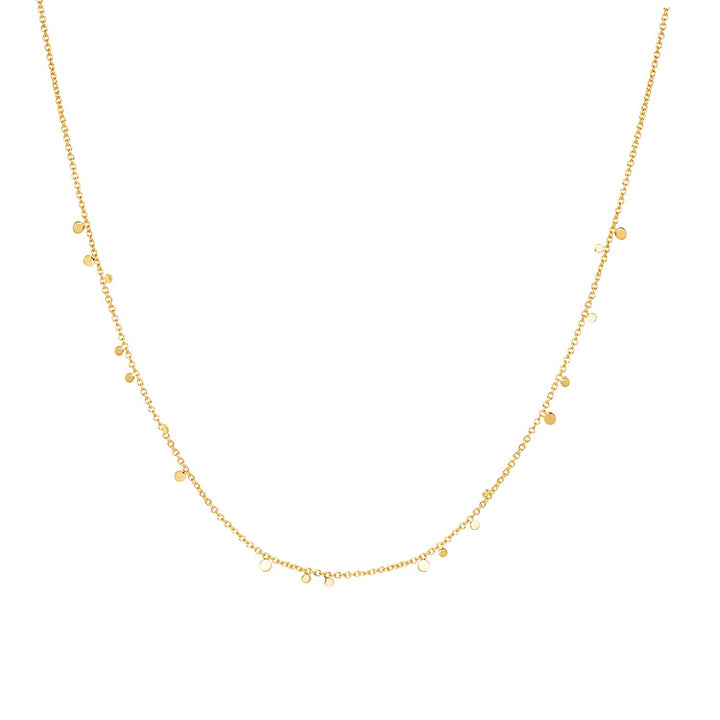 Ania Haie YG Plated Mini Disc Necklace