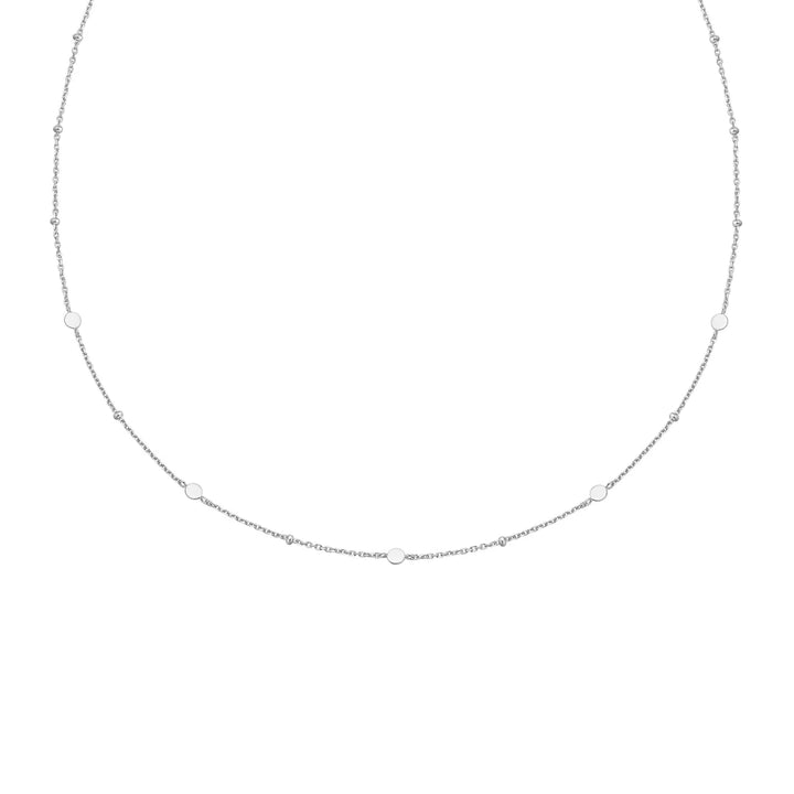 Ania Haie Silver Disc Station Necklace
