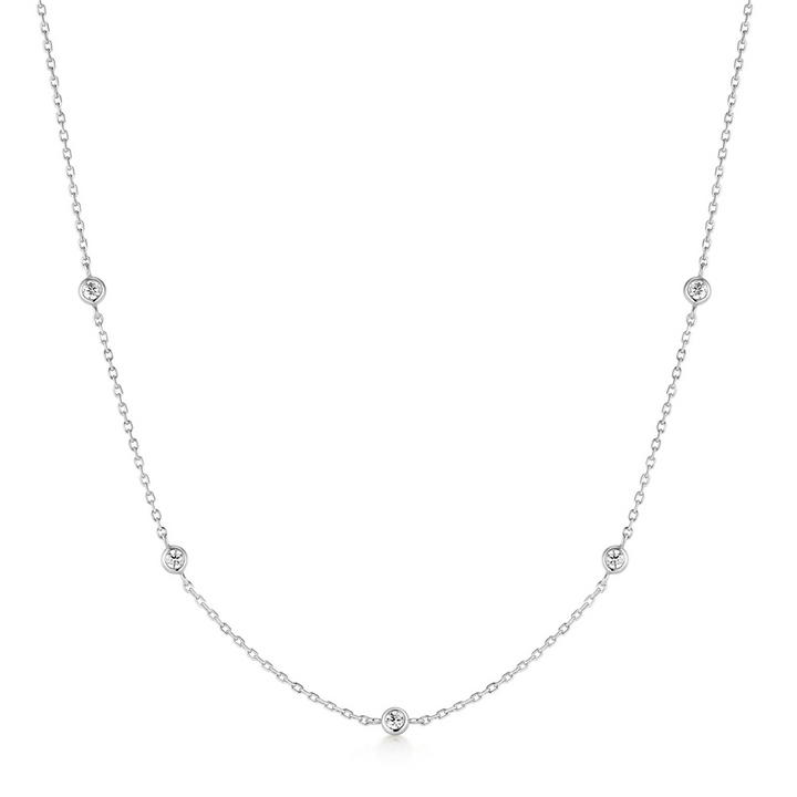 Ania Haie Silver CZ Station Necklace
