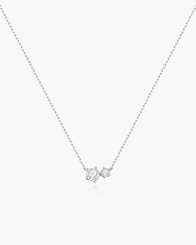 Ania Haie Silver Double CZ Necklace