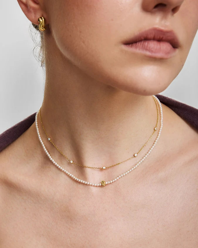 Ania Haie Sytnethic Pearl Necklace
