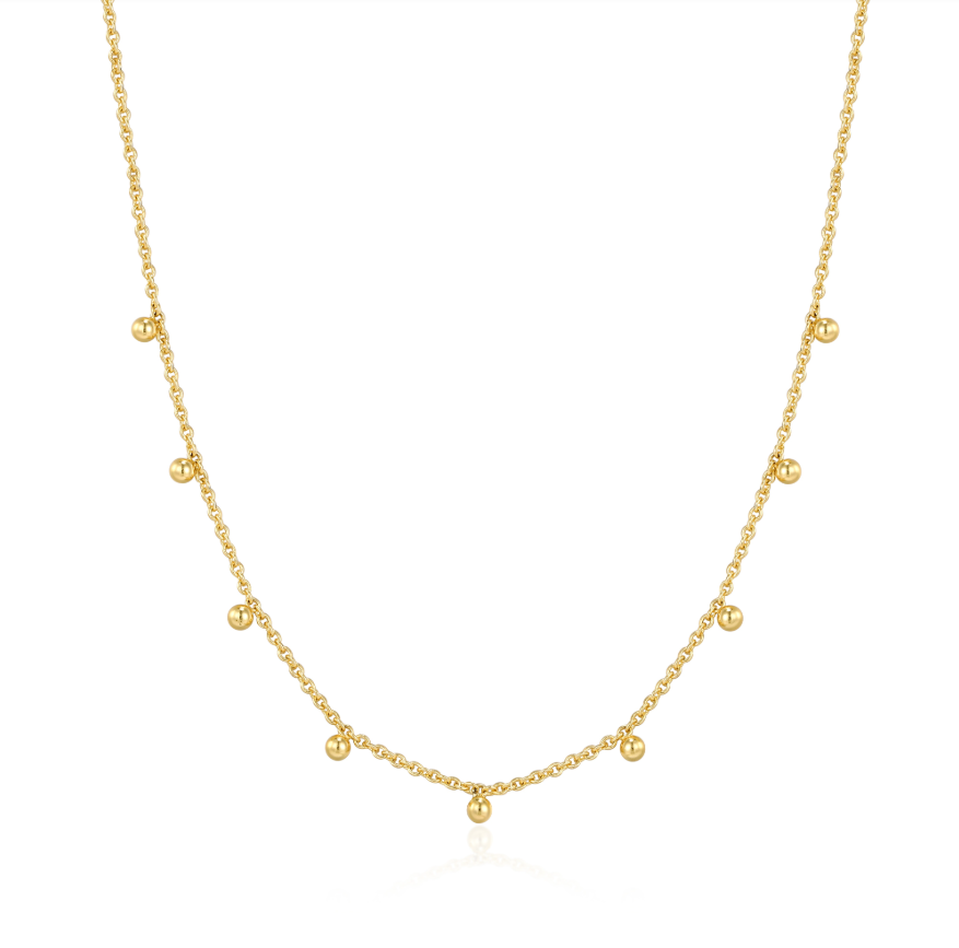 Ania Haie YG Dangle Bead Necklace