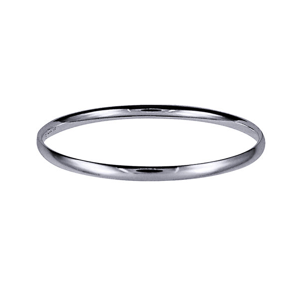 Silver 4MM x 64MM Bangle