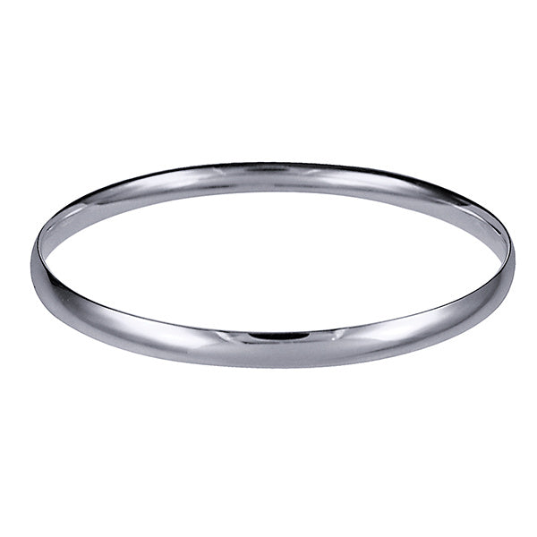 Silver 5.5MM X 64MM Bangle