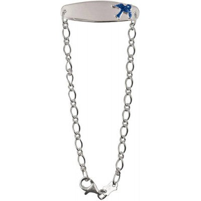 Silver Blue Bird Baby Bracelet