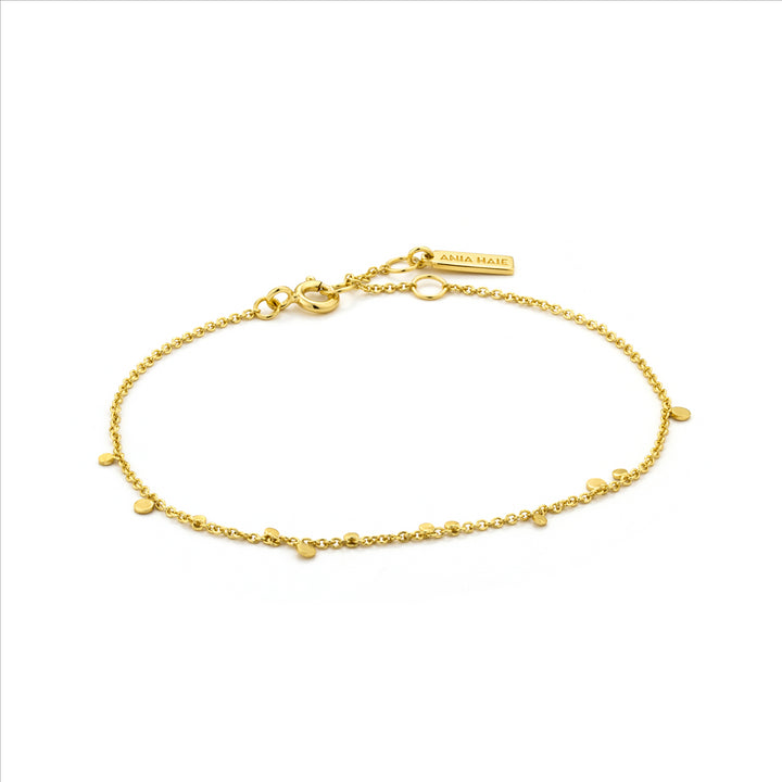 Ania Haie S/Slv Gold Plted Geometry Class Small Stud Bracelet