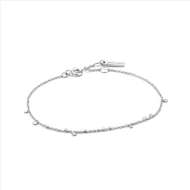 Silver Geometry Mixed Discs Bracelet