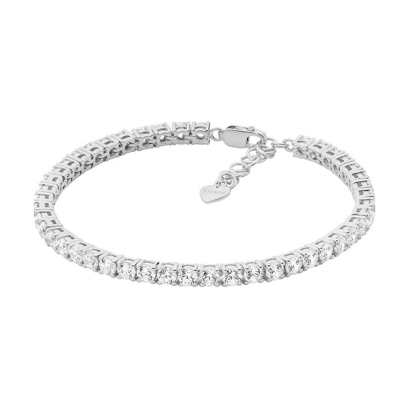 Ellani Silver CZ Tennis Bracelet