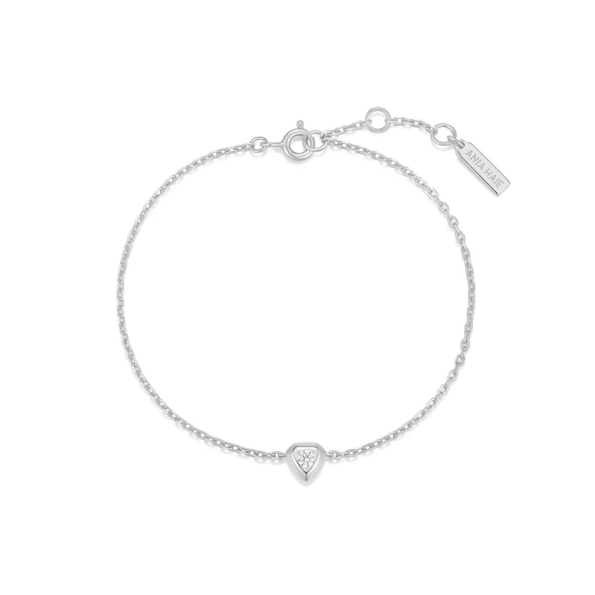 Ania Haie Silver CZ Shield Bracelet