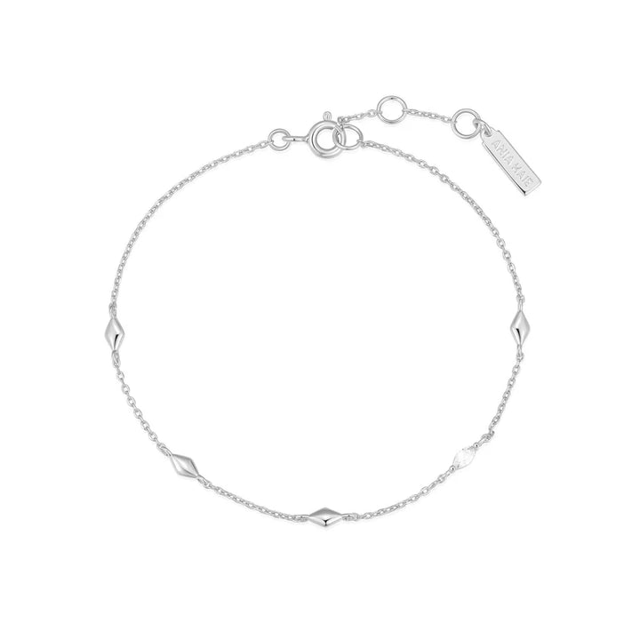 Ania Haie Silver Multi Rhombus CZ Bracelet