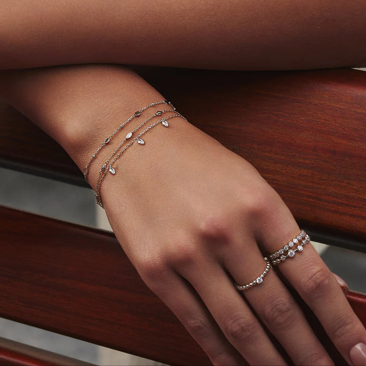 Ania Haie Silver Multi Rhombus CZ Bracelet