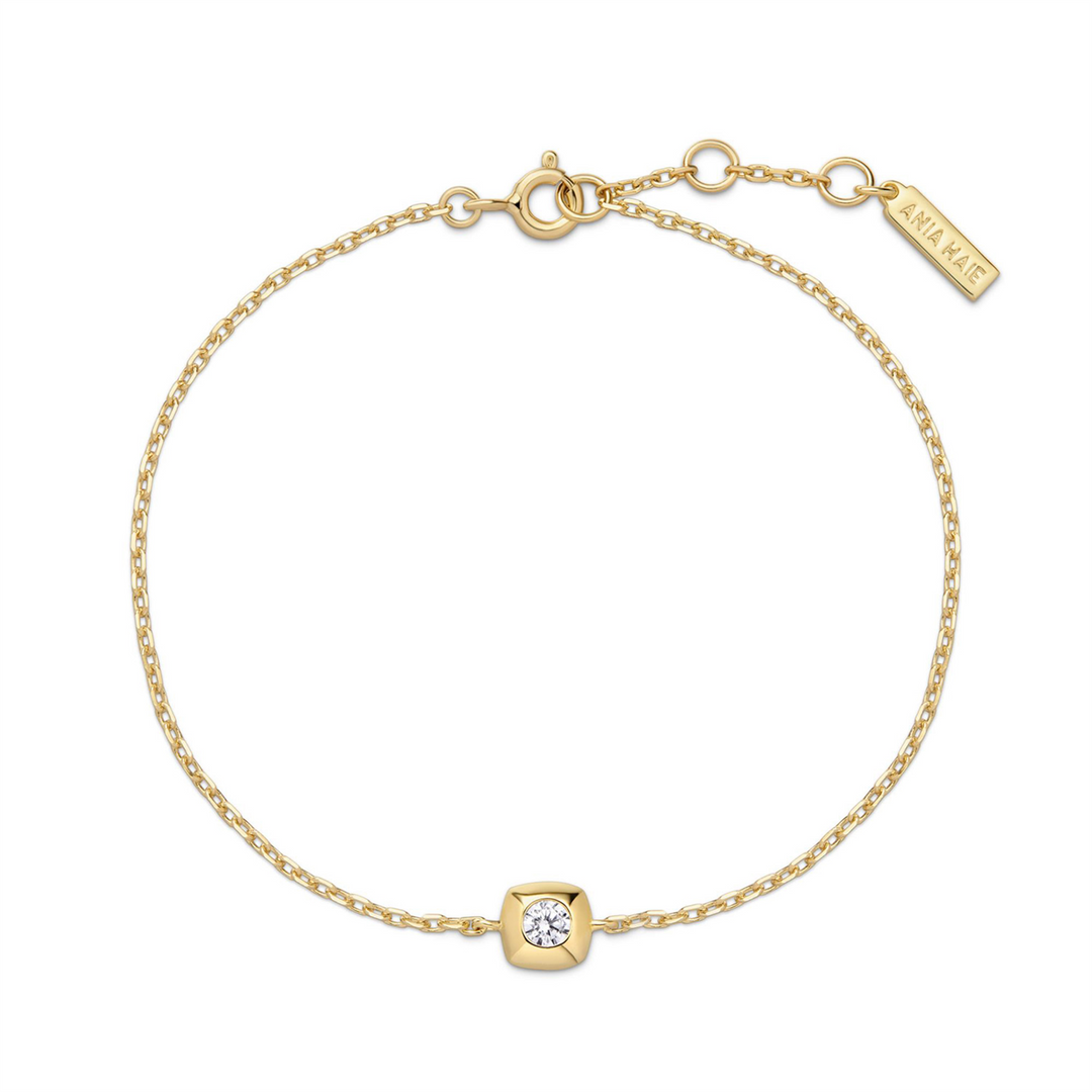 Ania Haie YG Plated Bezel CZ Bracelet