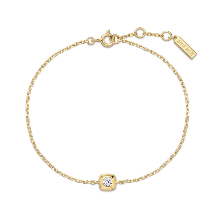 Ania Haie YG Plated Bezel CZ Bracelet