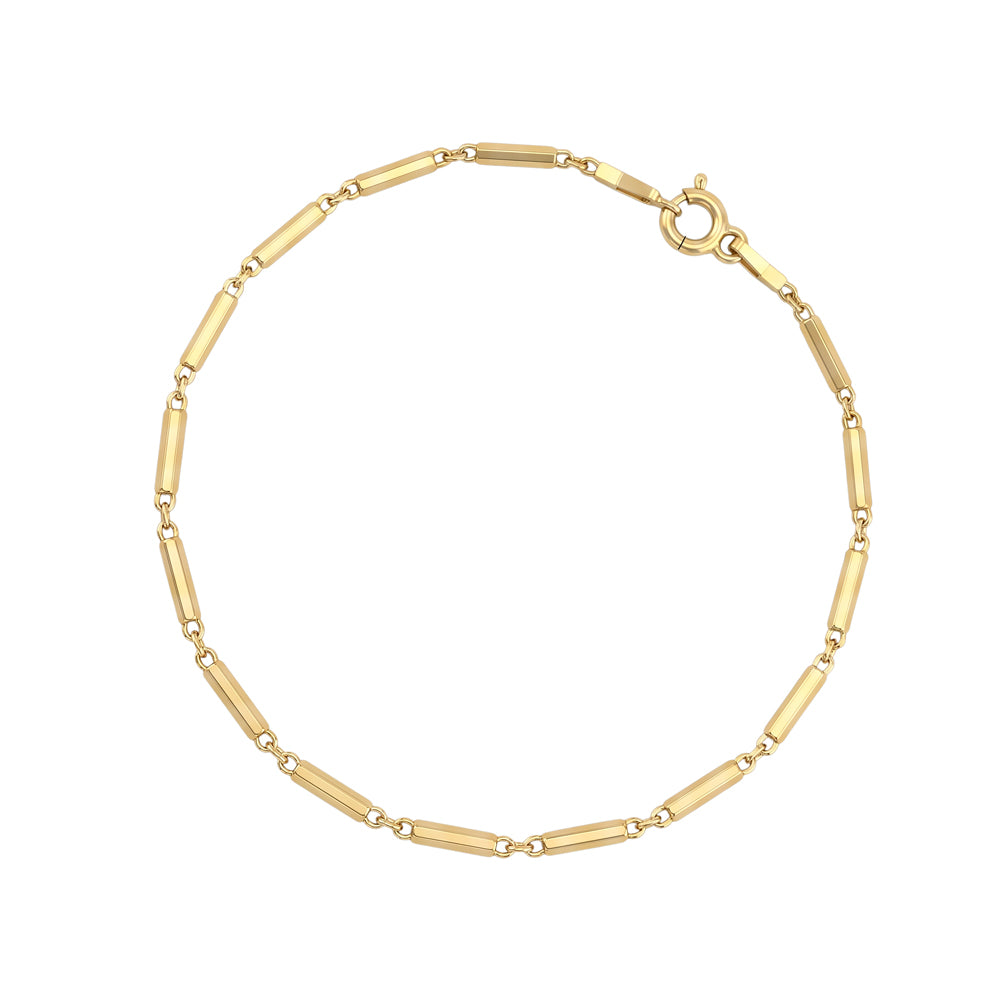 YG Plated Bar Bracelet