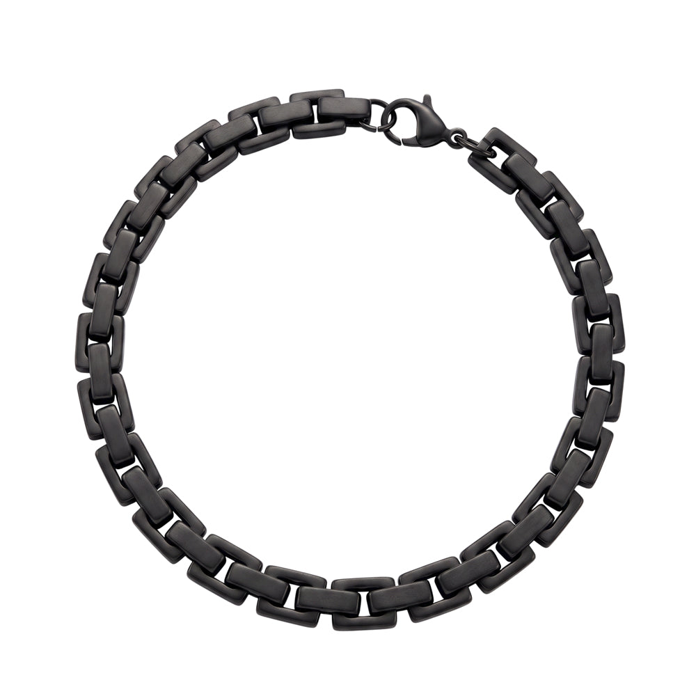 Blaze Black Steel Heavy Chain Bracelet