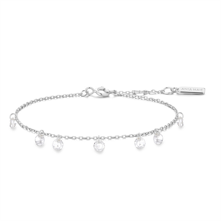 Ania Haie Silver CZ Droplet Bracelet