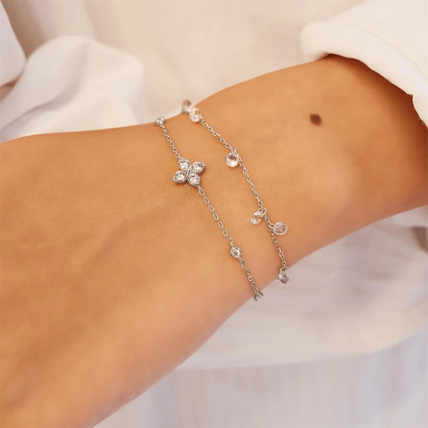 Ania Haie Silver CZ Droplet Bracelet