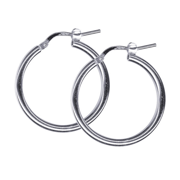 Silver 20MM Hoops