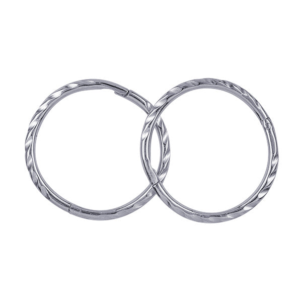 Silver 12MM Twist Sleepers