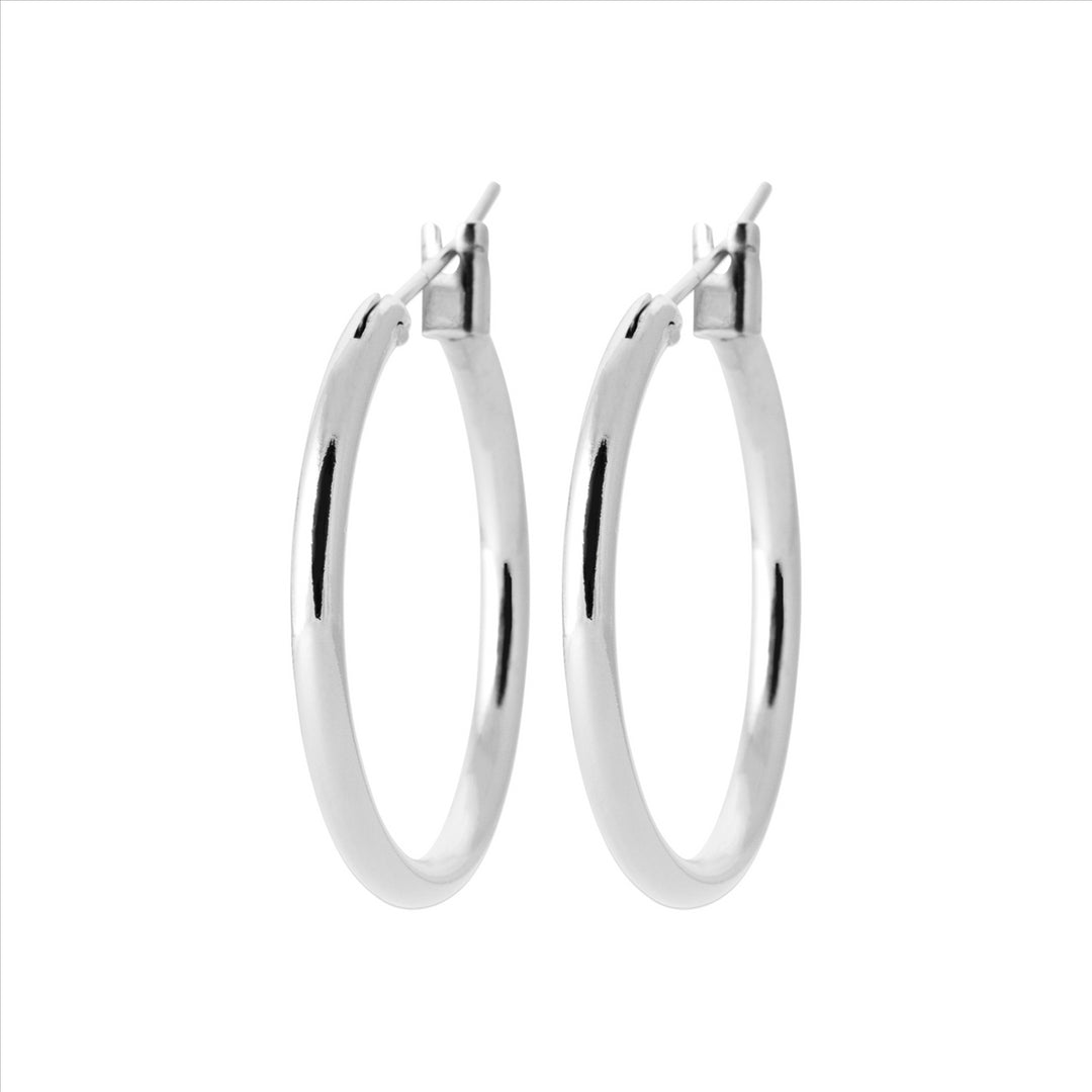 MD0022 - Sterling Silver 15mm Hoop Earrings