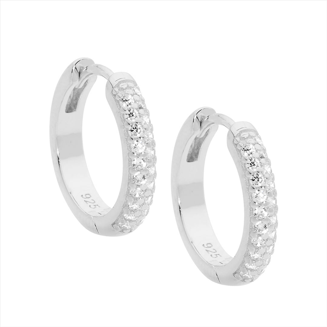 Ellani Silver 16MM CZ Huggies