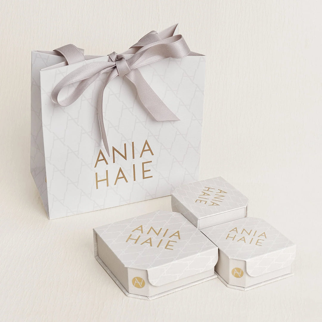 Ania Haie Silver Four-Petal Stud Earrings