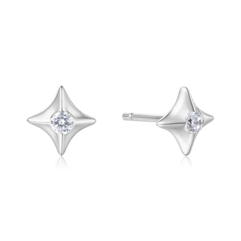 Ania Haie Silver CZ Star Studs