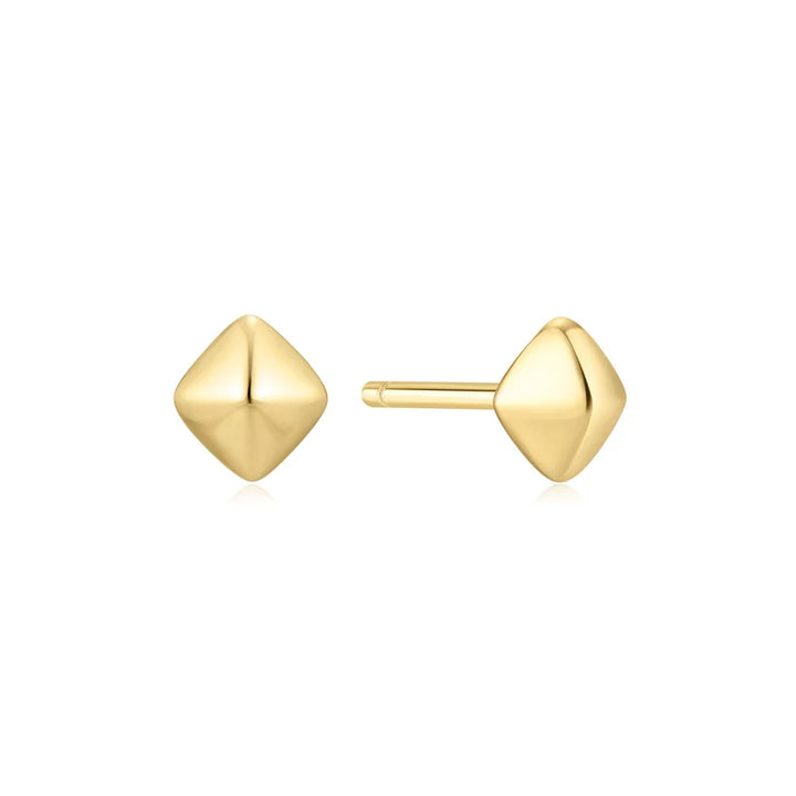Ania Haie YG Plated Pyramid Studs