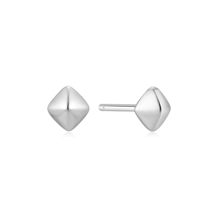 Ania Haie Silver Pyramid Studs