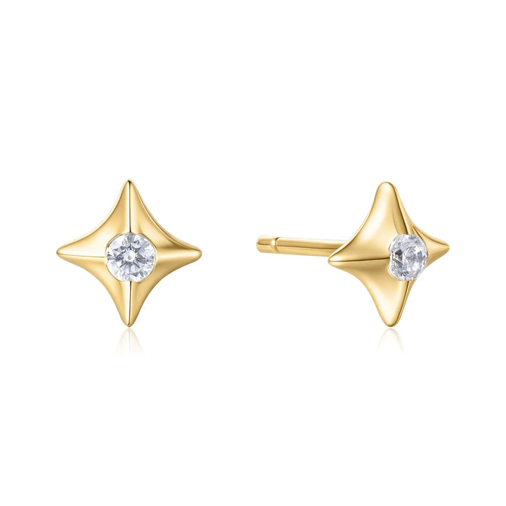 Ania Haie Gold Sparkling Star Stud Earrings