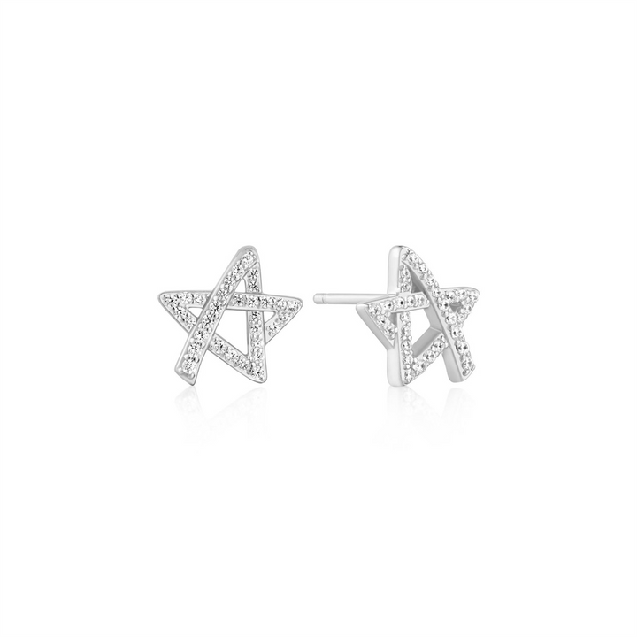 Ania Haie Silver CZ Star Studs