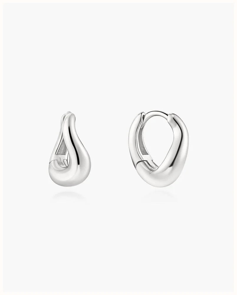 Ania Haie Silver Wave Huggies