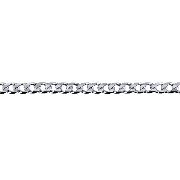 S/SLV Diamond Cut Curb Chain