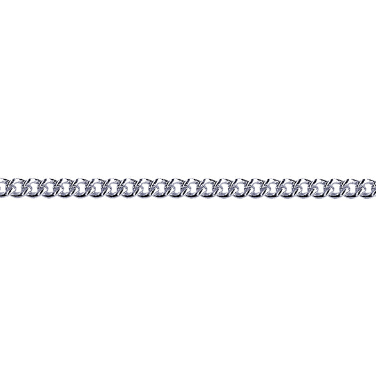 Silver Curb Chain 50CM