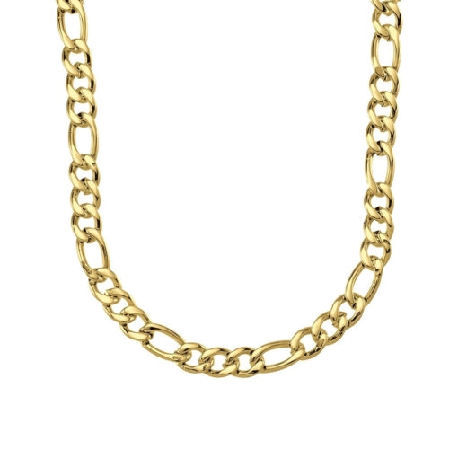 Blaze Gold Stainless Steel Figaro Link Chain