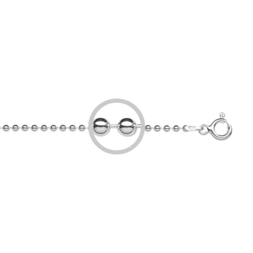 Sterling Silver 2MM Ball Chain 70CM