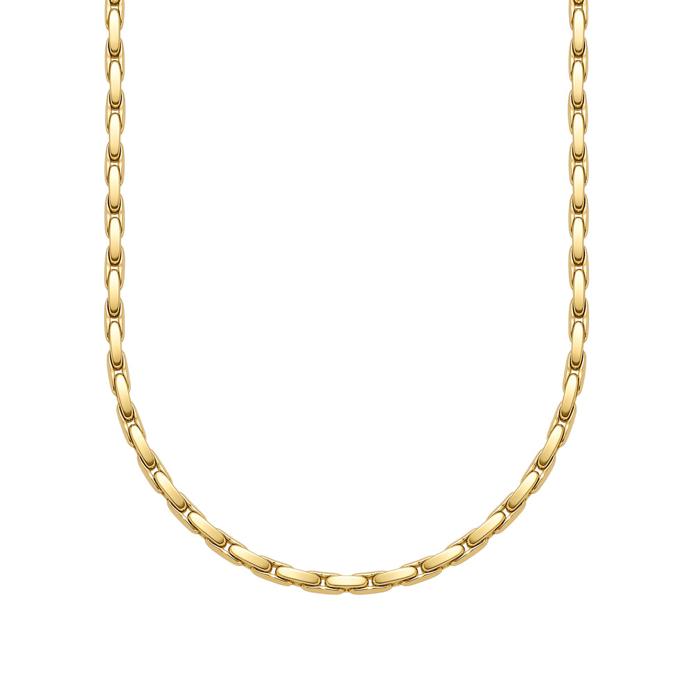 Blaze Steel YG Plated Matte Finish Chain