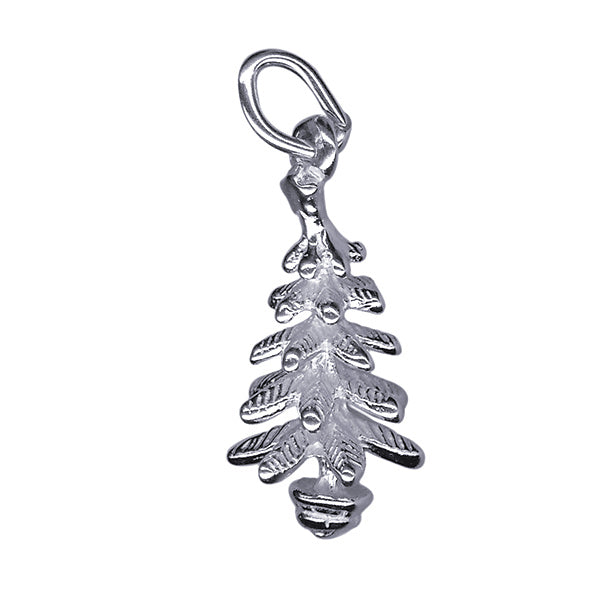 Silver Christmas Tree Charm