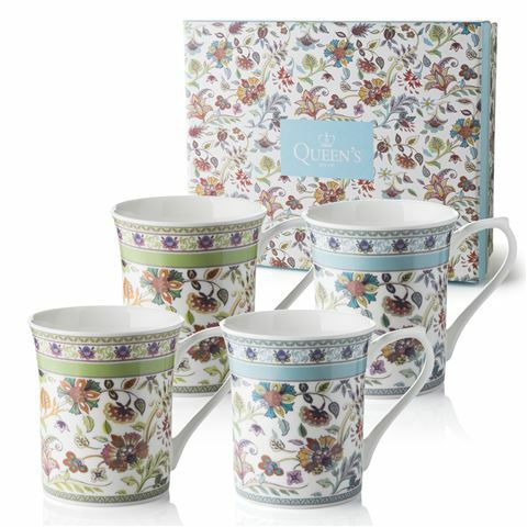 Queens Antique Floral Mug Box Set