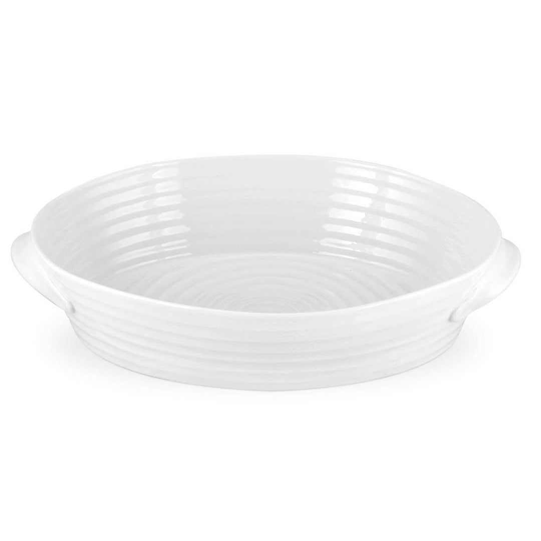 White Large Oval Roasting Dish
